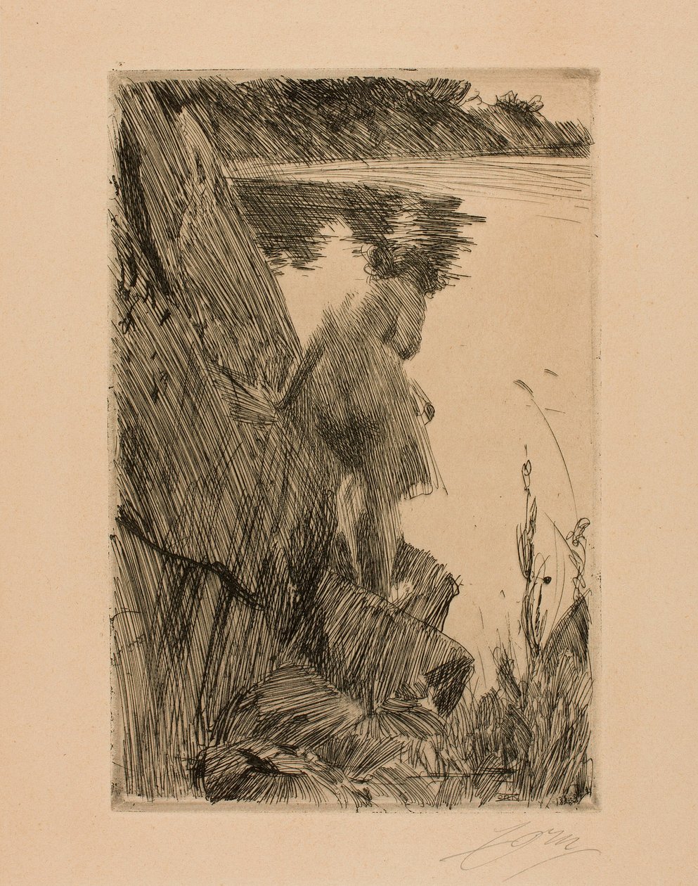 Koupání (Večer) III od Anders Leonard Zorn