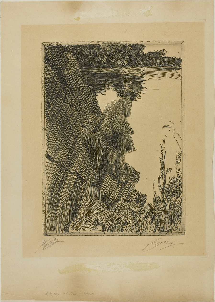 Koupání (Večer) II od Anders Leonard Zorn