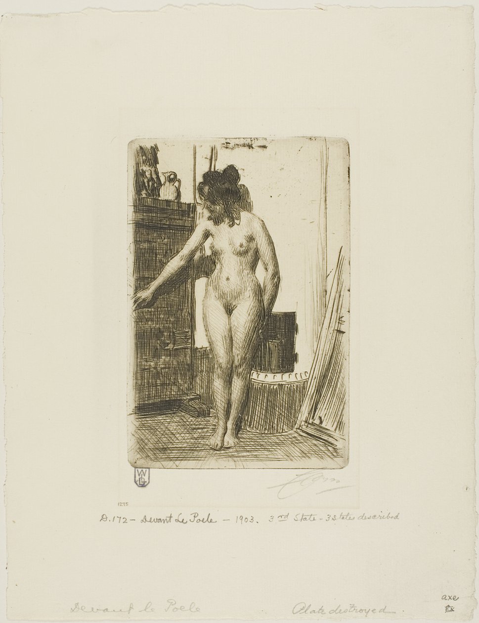Před sporákem od Anders Leonard Zorn