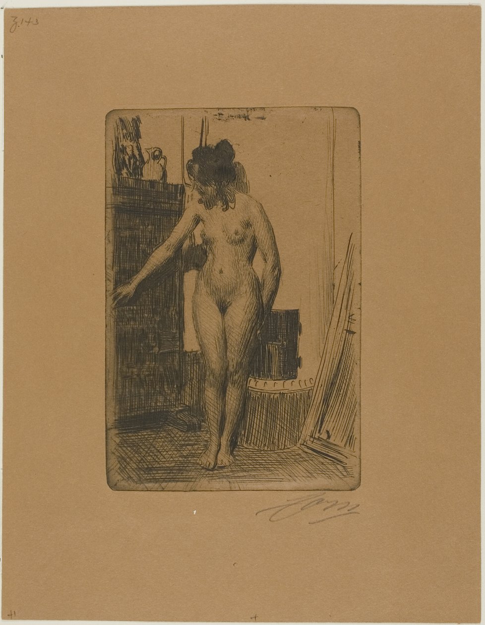 Před sporákem od Anders Leonard Zorn