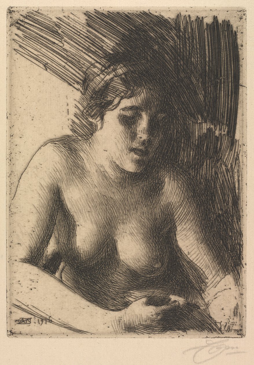 poprsí od Anders Leonard Zorn