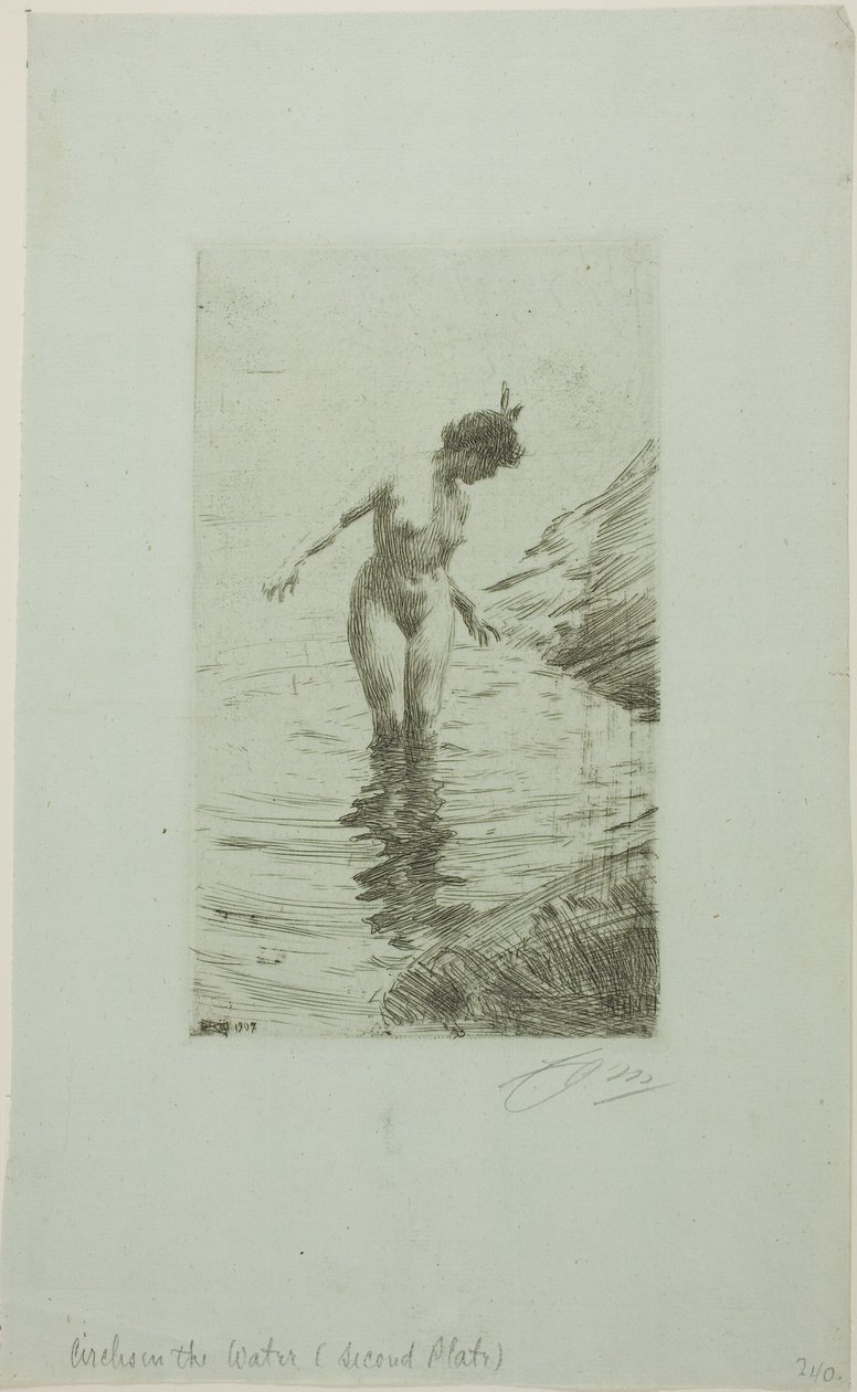 Kruhy vody II od Anders Zorn