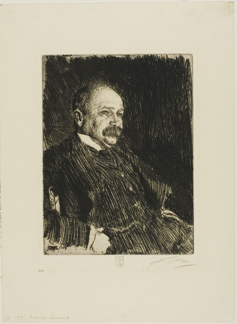 Plukovník Lamont III (Busta) od Anders Leonard Zorn