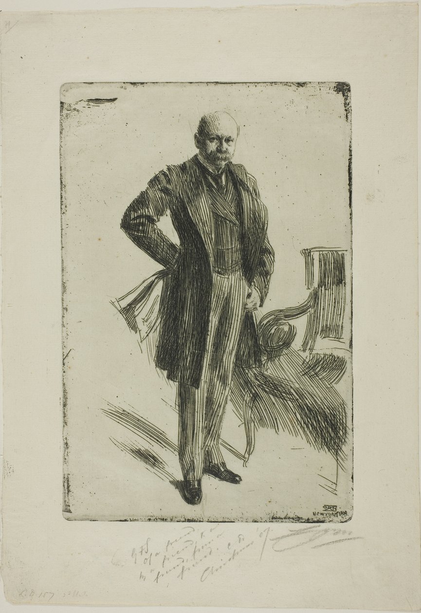 Plukovník Lamont I (celá délka) od Anders Leonard Zorn