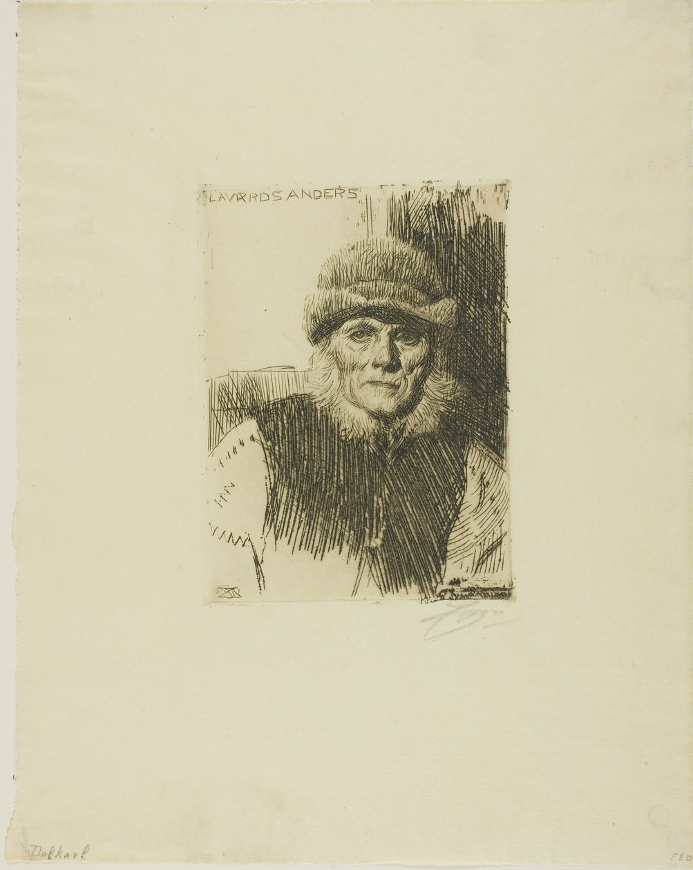Dalecarlian Rolník (Lavards Anders) od Anders Leonard Zorn