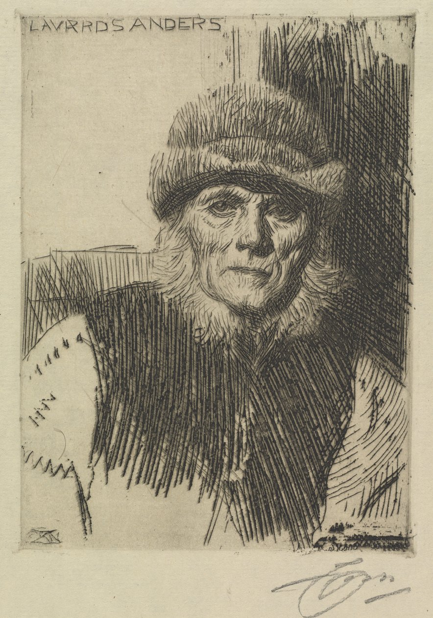 Rolník z Dalarny od Anders Zorn