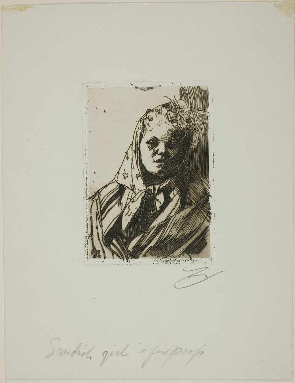 Dalecarlianská rolnická žena od Anders Leonard Zorn