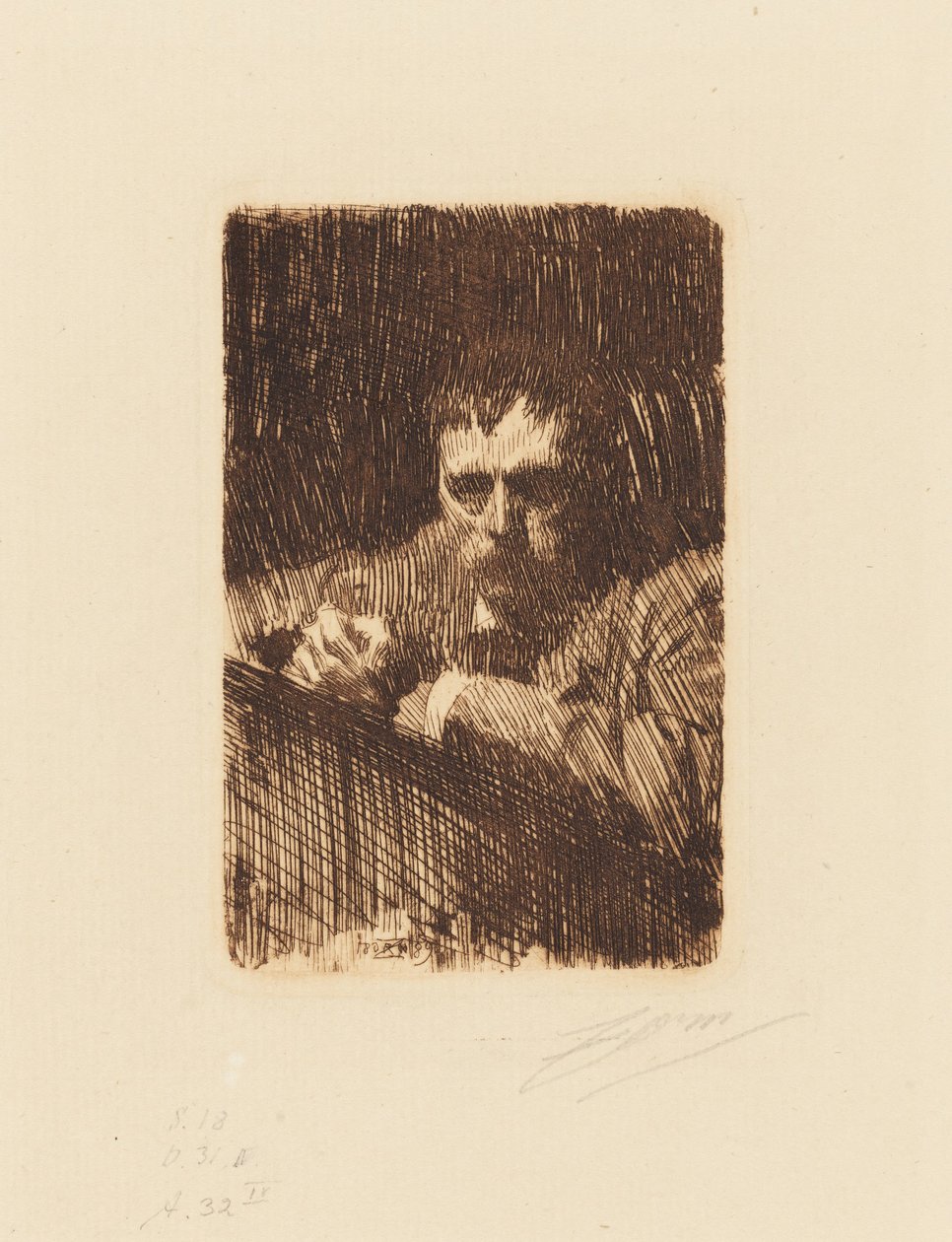 Rytec. Autoportrét od Anders Zorn