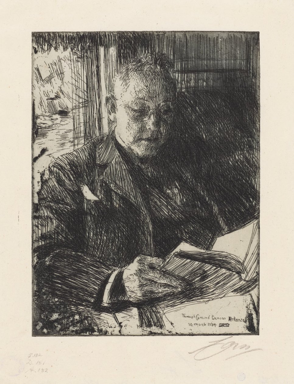 Spolucestující pan Ch. Deering od Anders Zorn