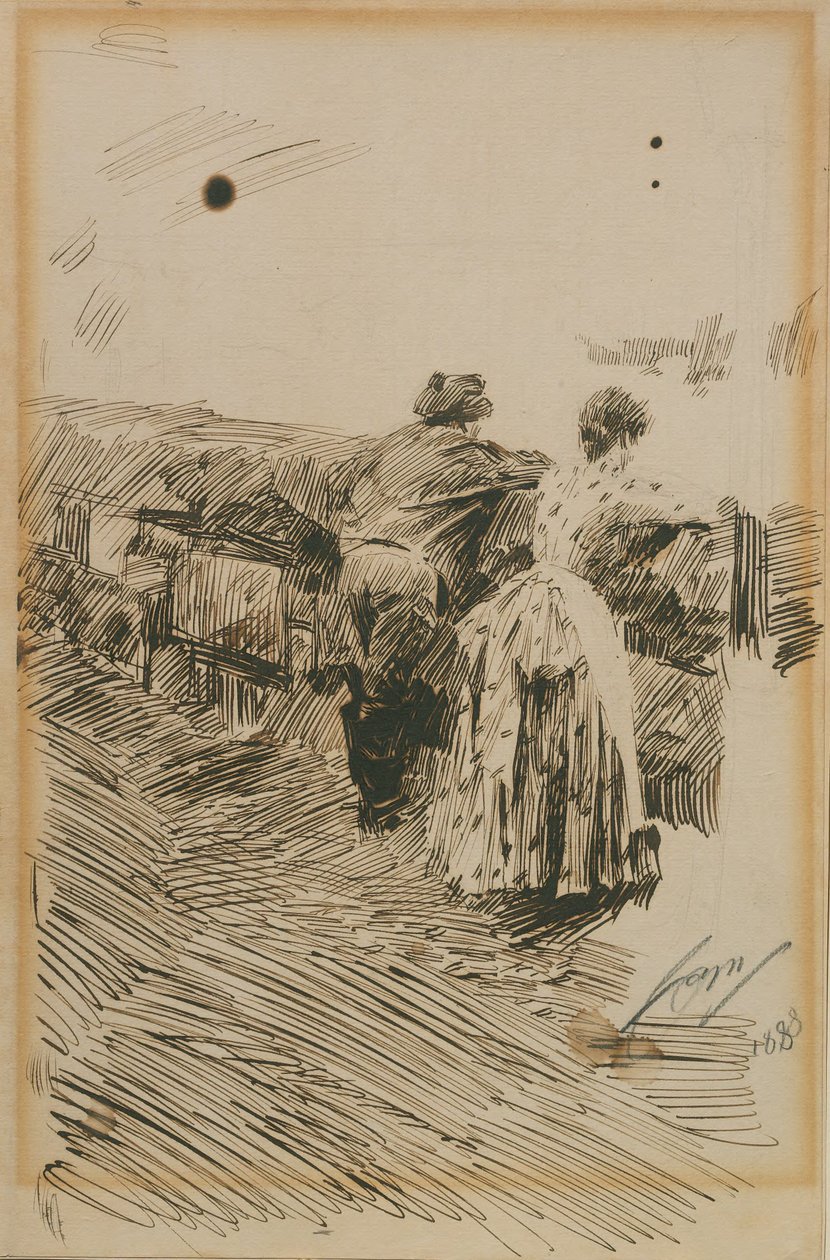 Rybáři v St Ives od Anders Zorn