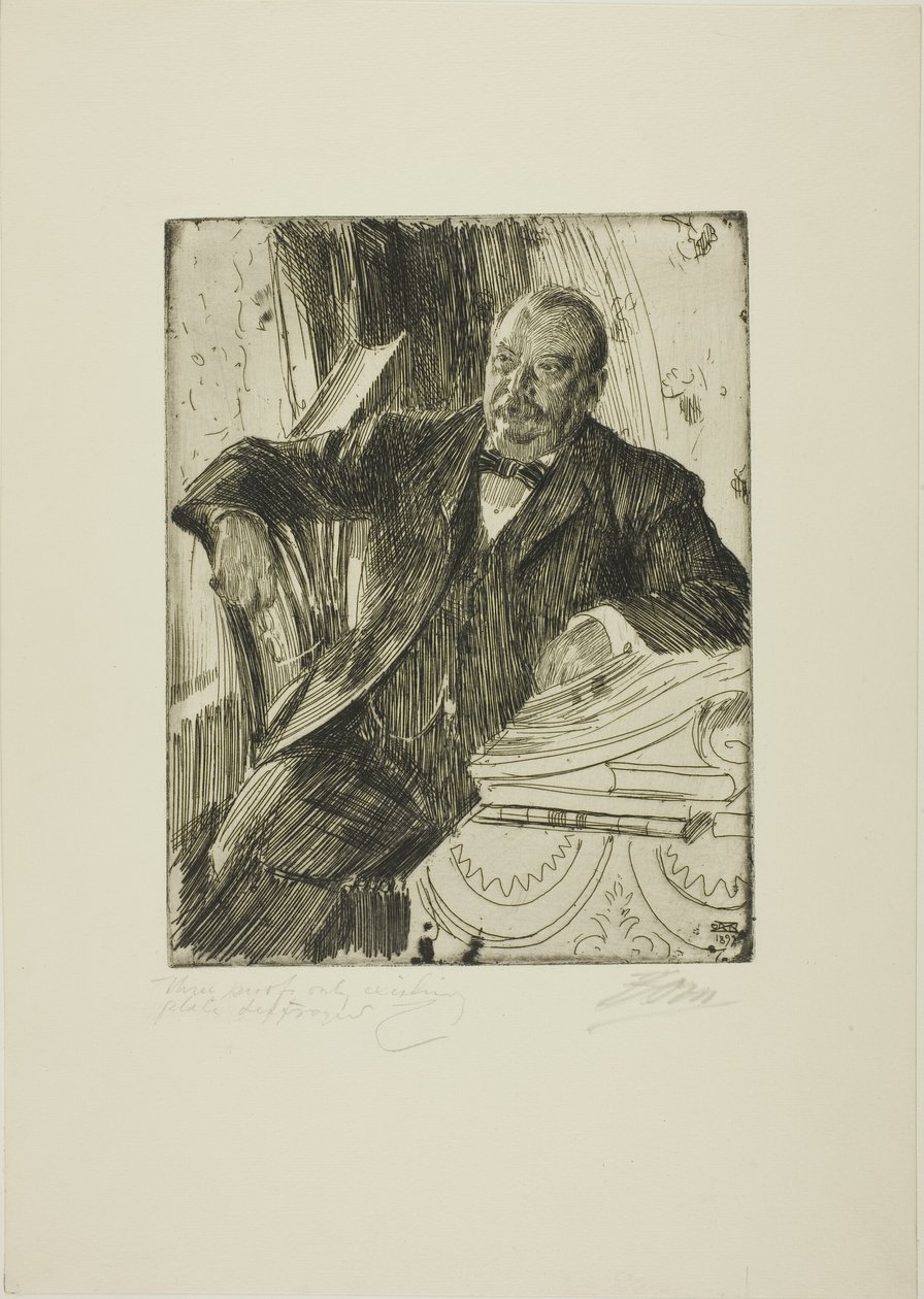 Grover Cleveland II od Anders Leonard Zorn