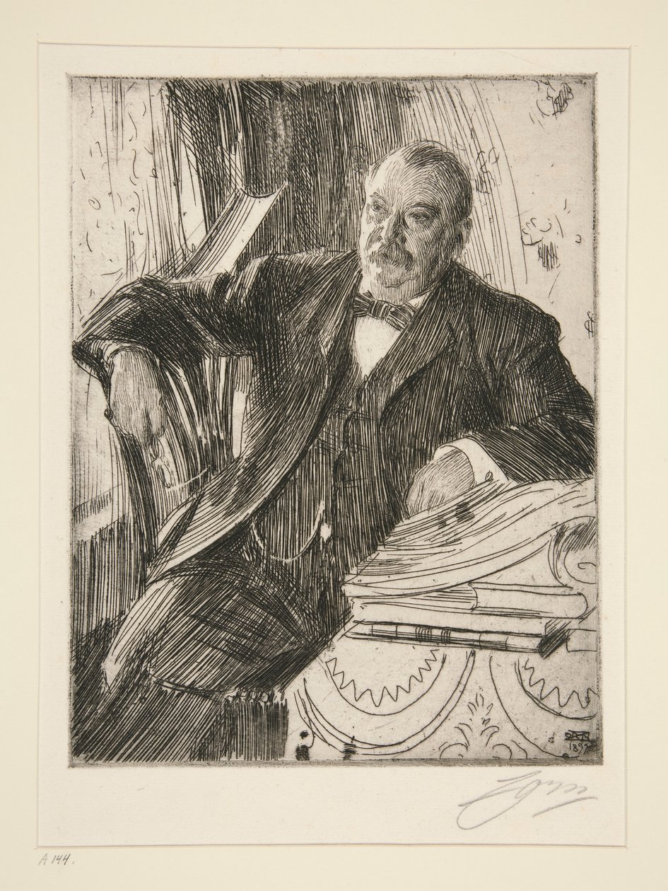 Grover Cleveland II od Anders Leonard Zorn