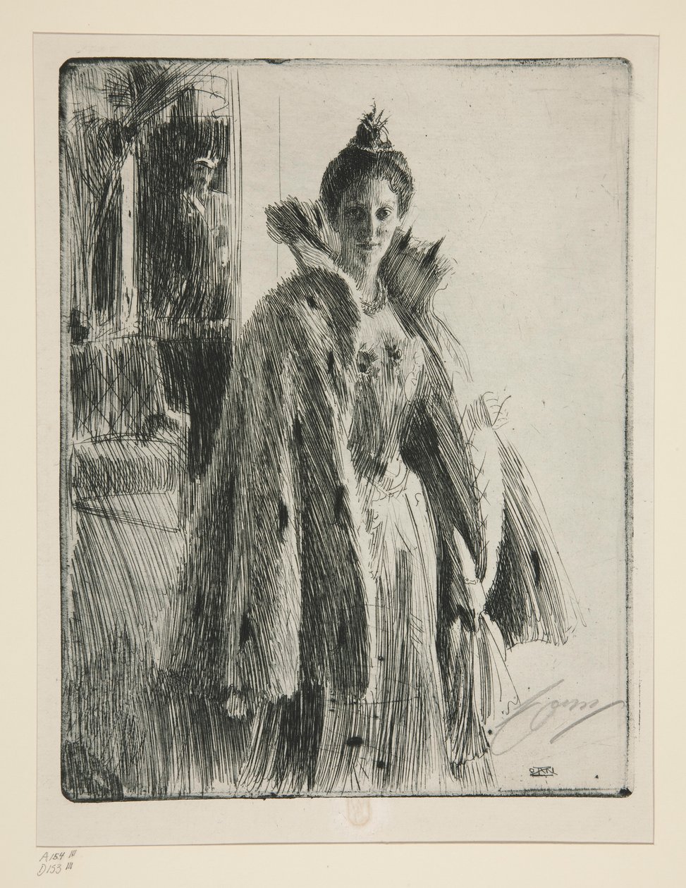 H.R.H. Švédská princezna Ingeborg II od Anders Leonard Zorn