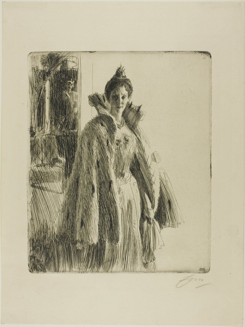H. R. H. princezna Ingeborg Švédská II od Anders Leonard Zorn