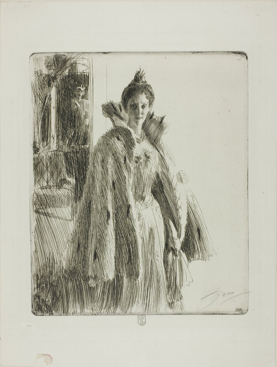 H. R. H. princezna Ingeborg Švédská II od Anders Leonard Zorn