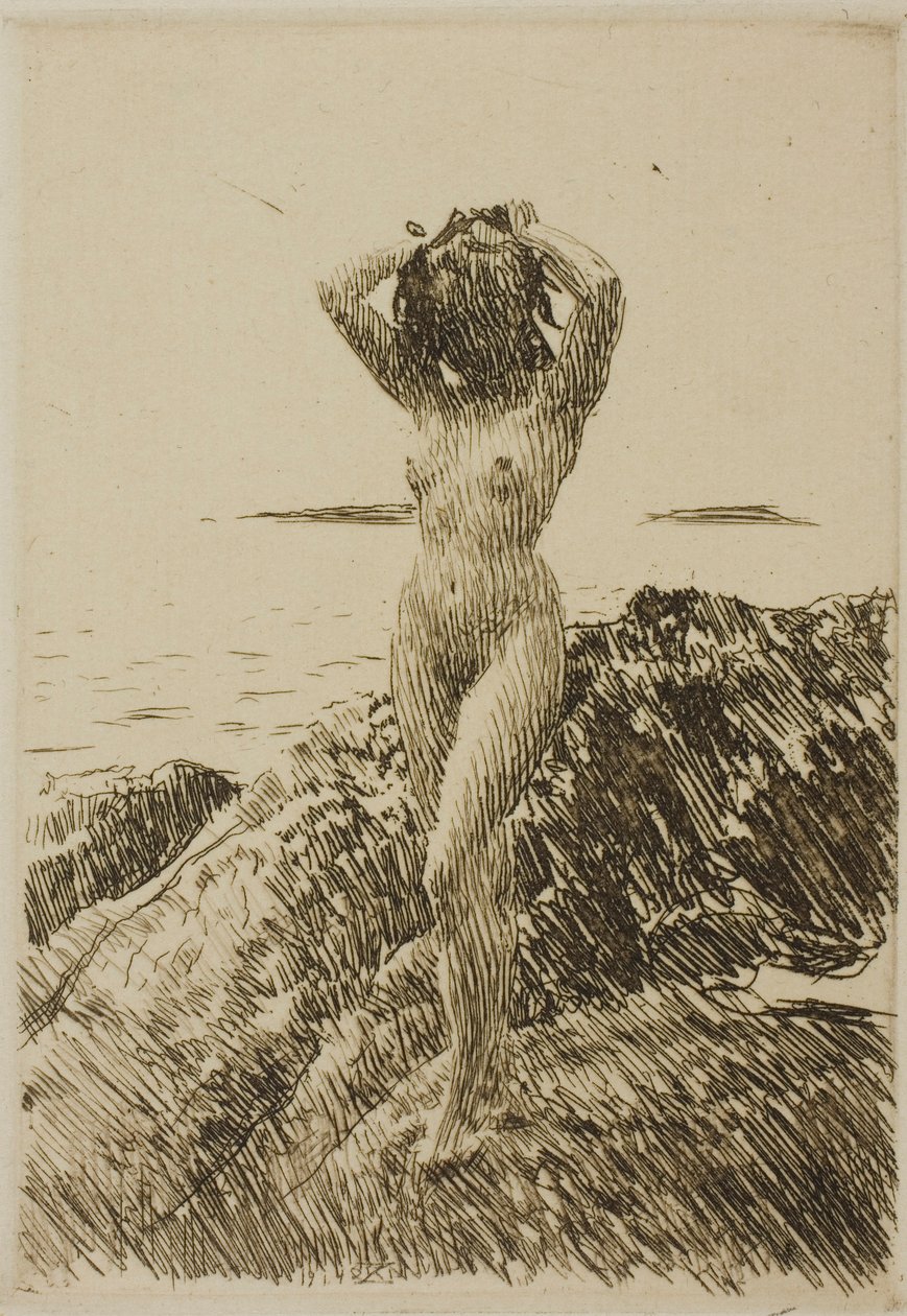 Hårtång (věnec z mořských řas) od Anders Zorn