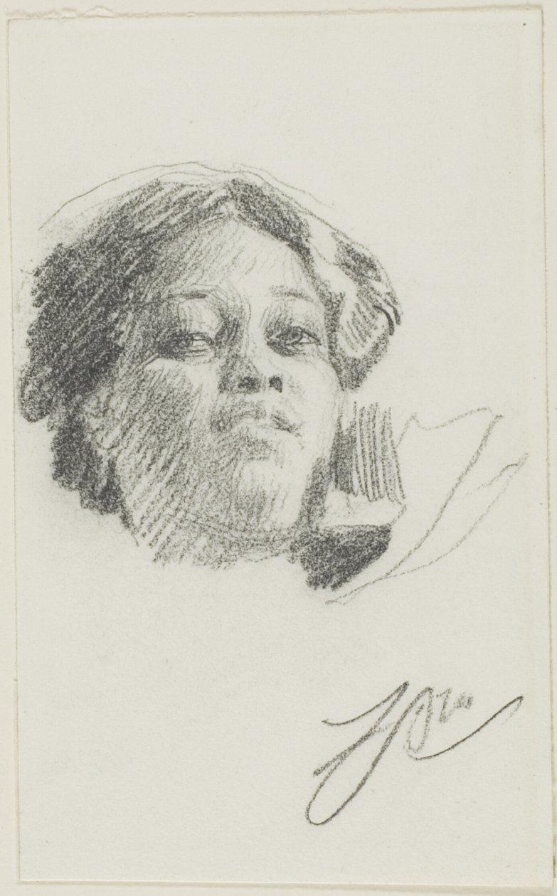 Hlava ženy od Anders Zorn