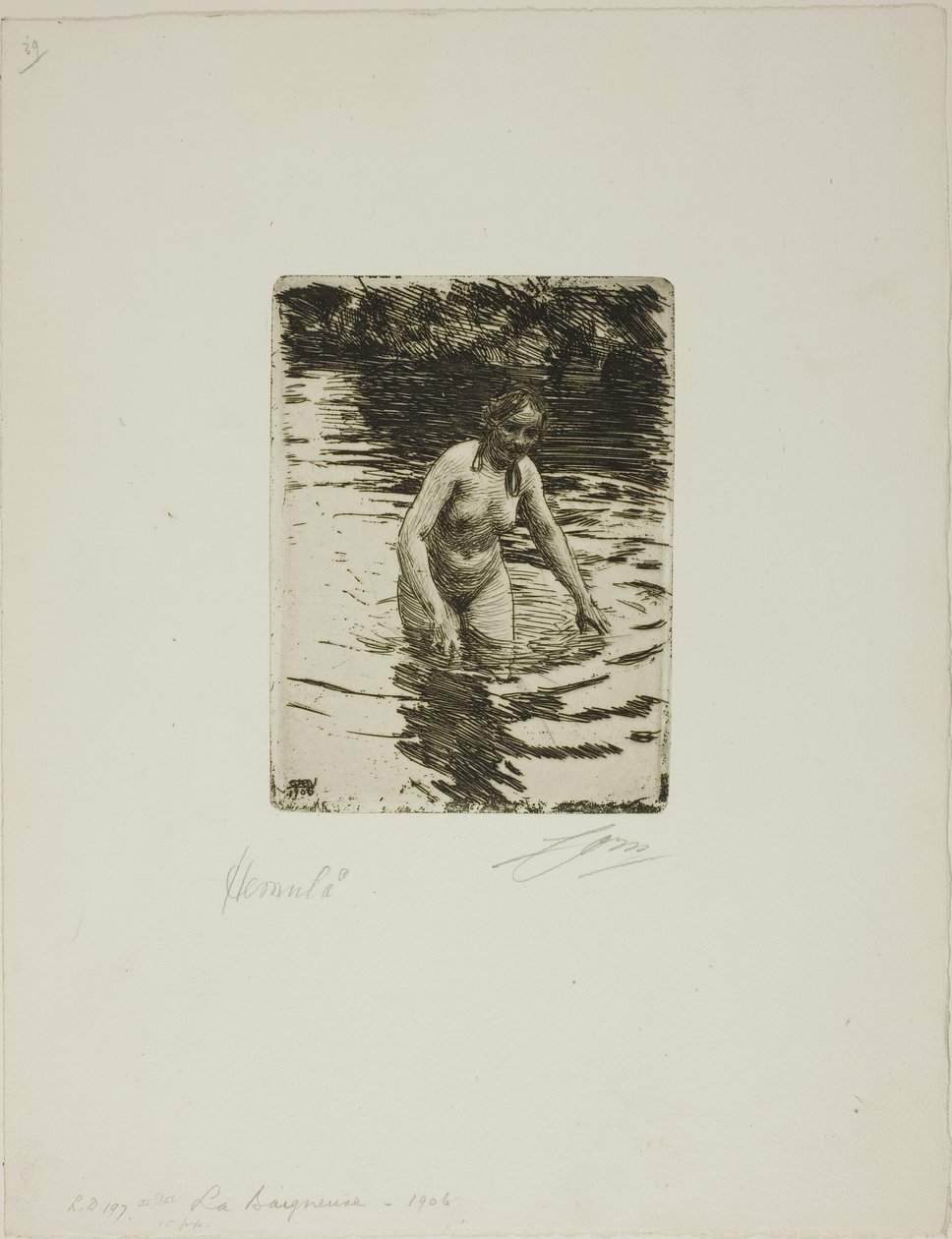 Hemula II od Anders Leonard Zorn