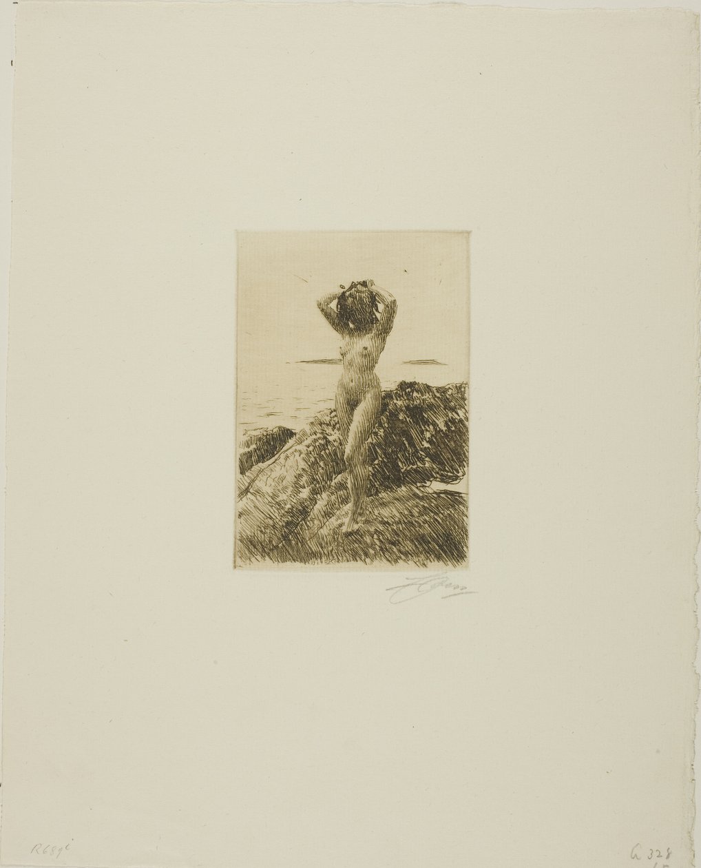 Hårtång (věnec z mořského dřeva) od Anders Leonard Zorn