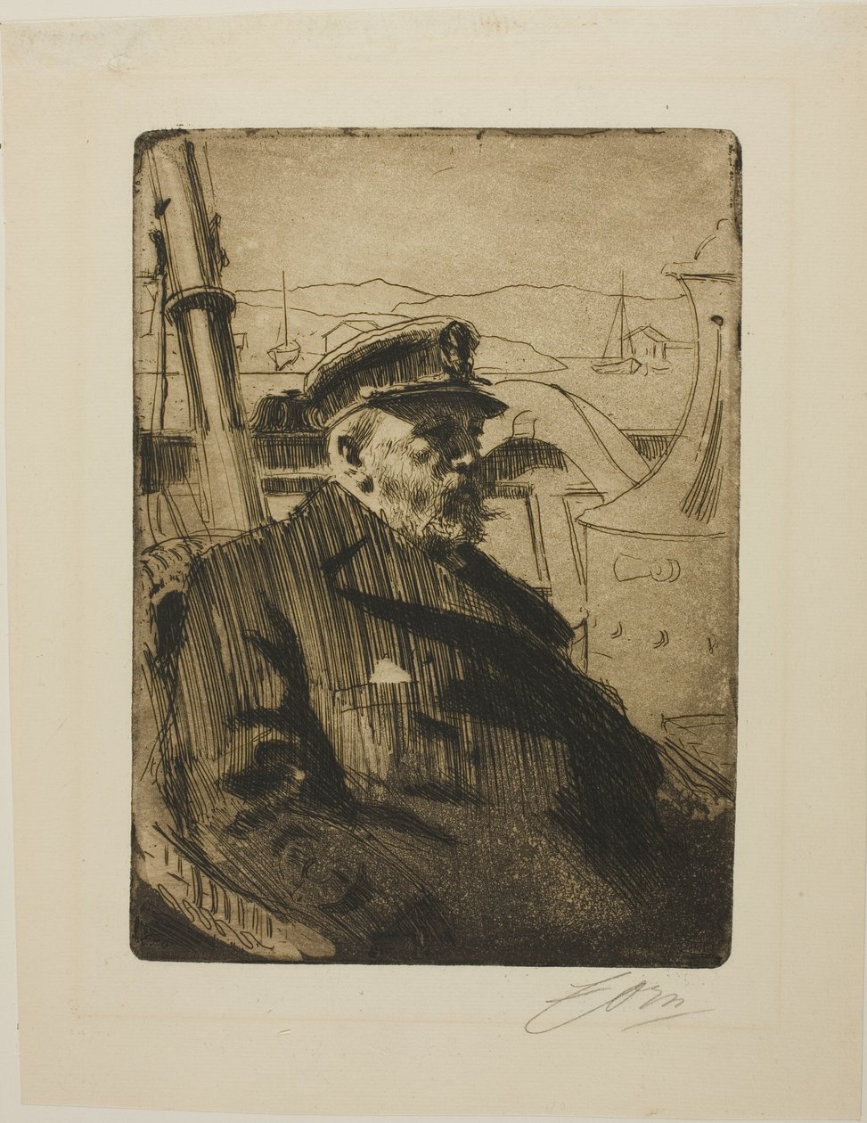 King Oscar II (druhá deska) od Anders Leonard Zorn