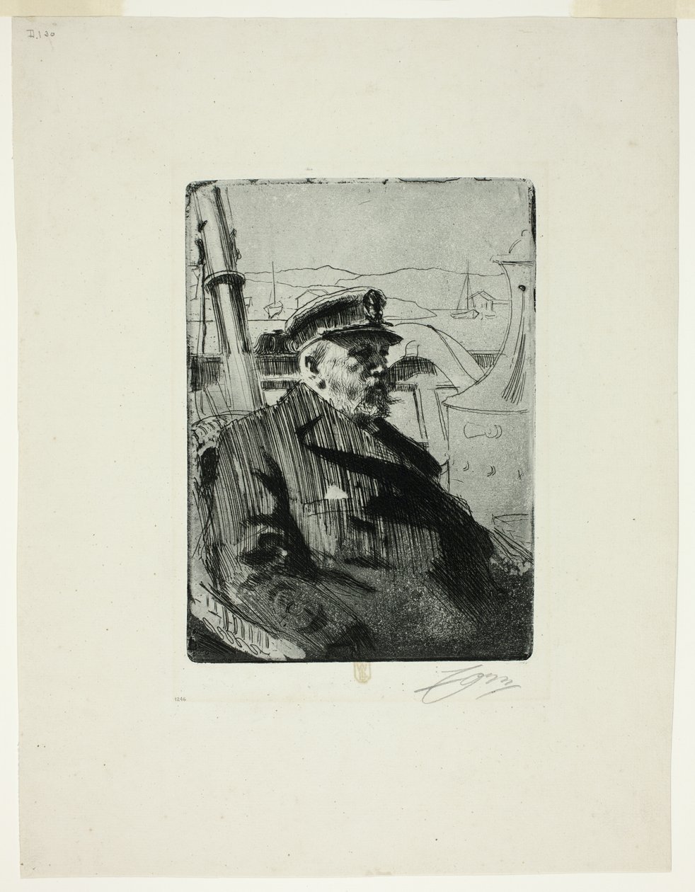 King Oscar II (druhá deska) od Anders Leonard Zorn