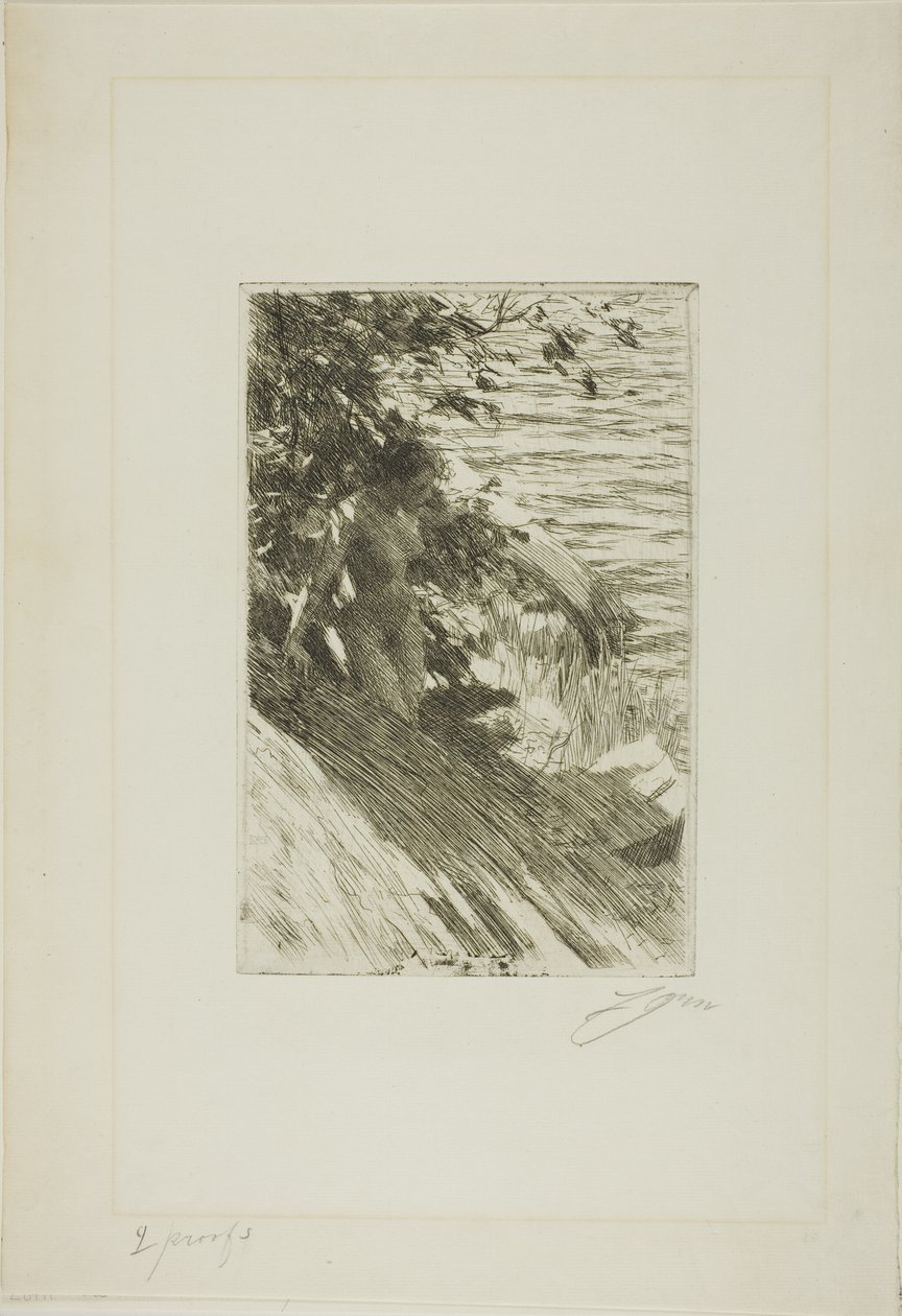 "La Grande Baigneuse" - Velký lazebník od Anders Leonard Zorn