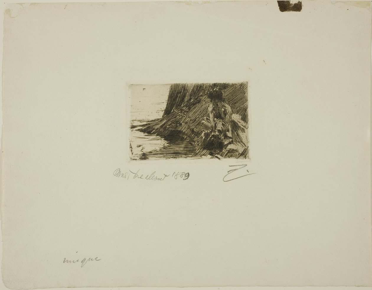 "La Petite Baigneuse" - Malý lazebník od Anders Leonard Zorn