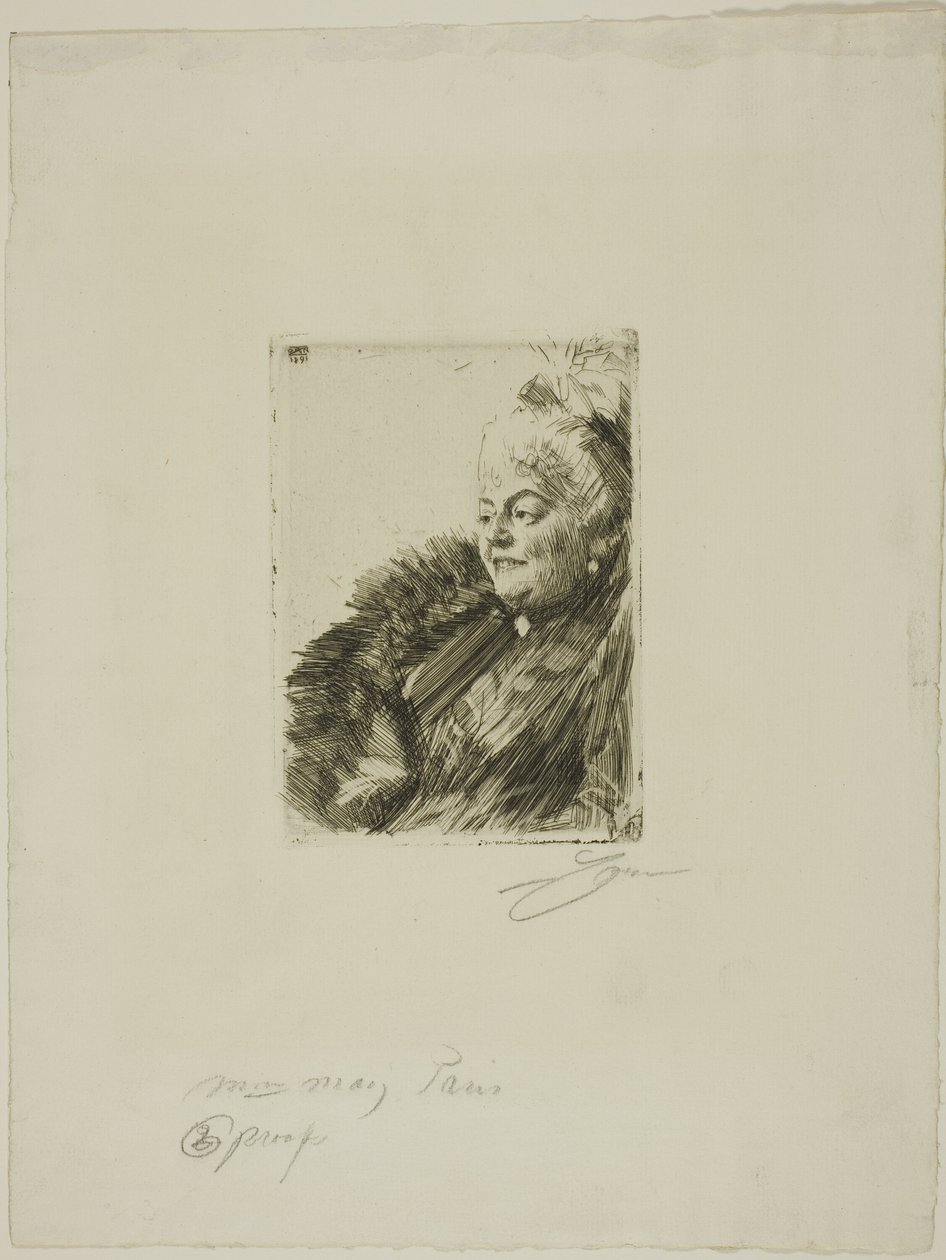 Paní Georges May II od Anders Leonard Zorn