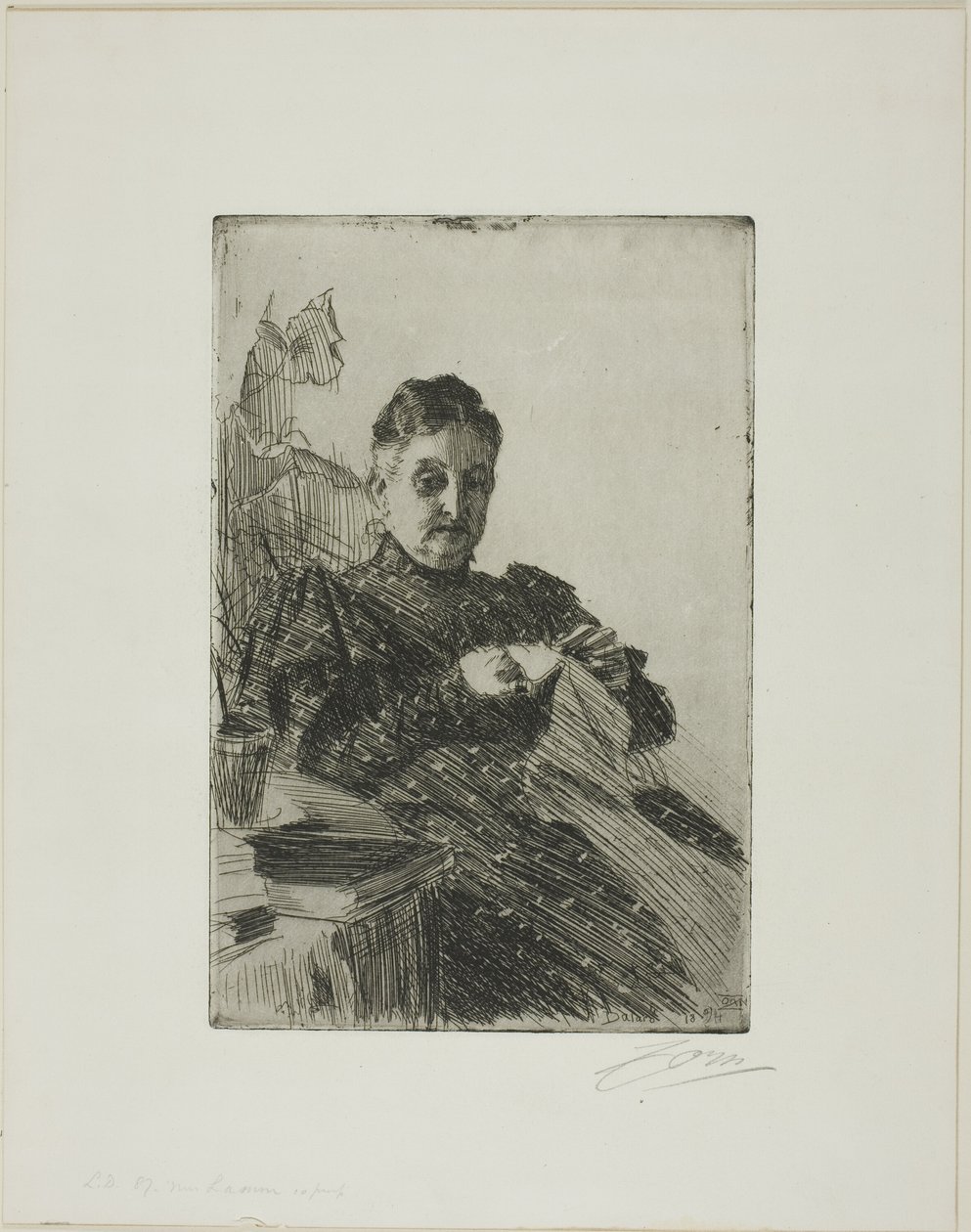 Paní Lamm II od Anders Leonard Zorn