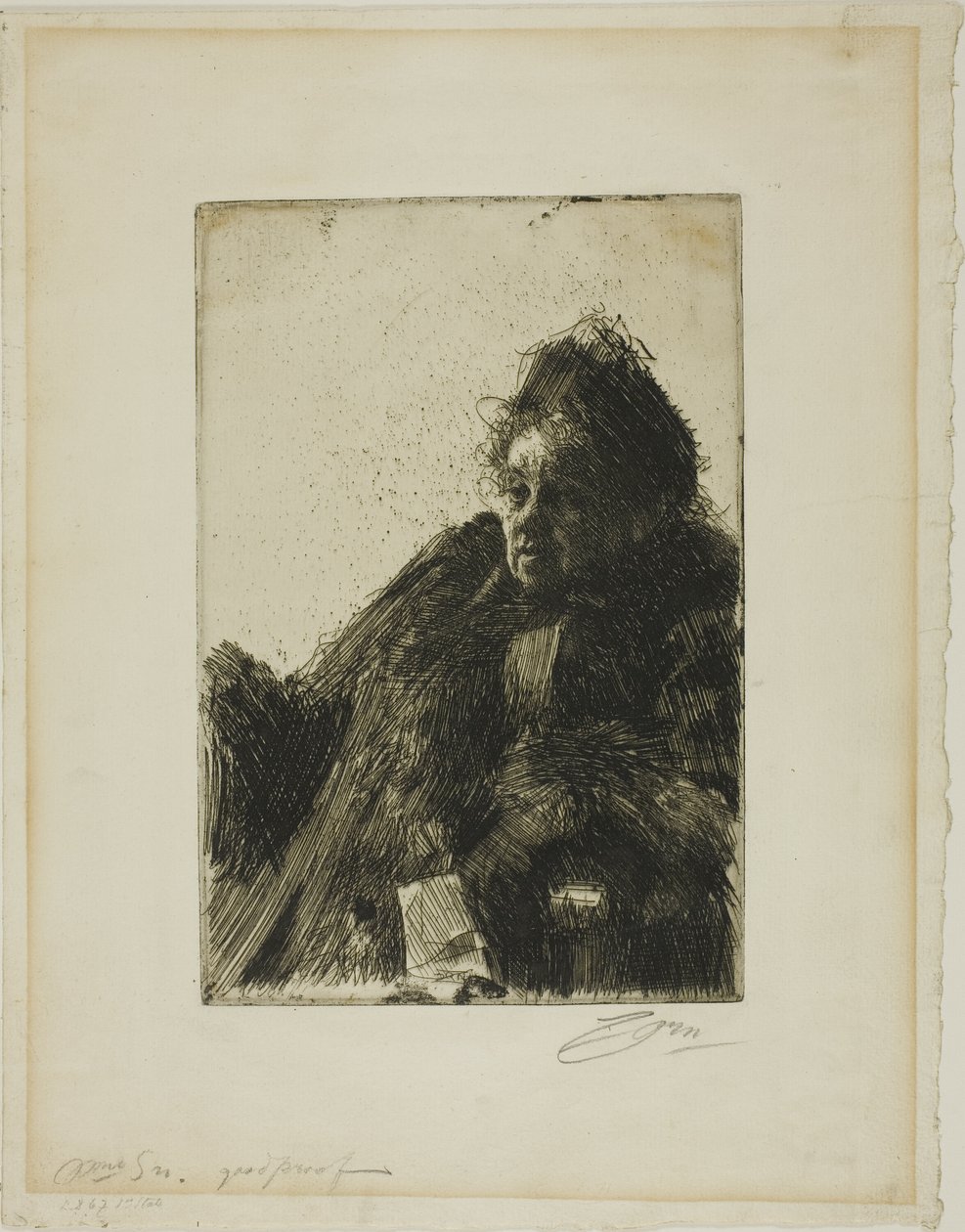 Paní Simona II od Anders Leonard Zorn
