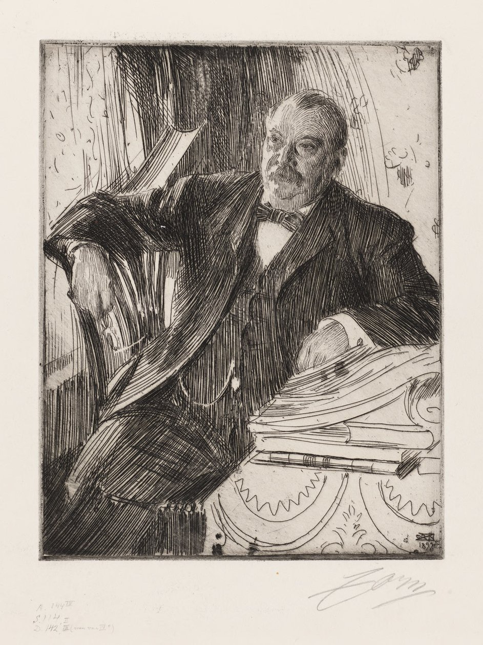 Pan Grover Cleveland od Anders Zorn