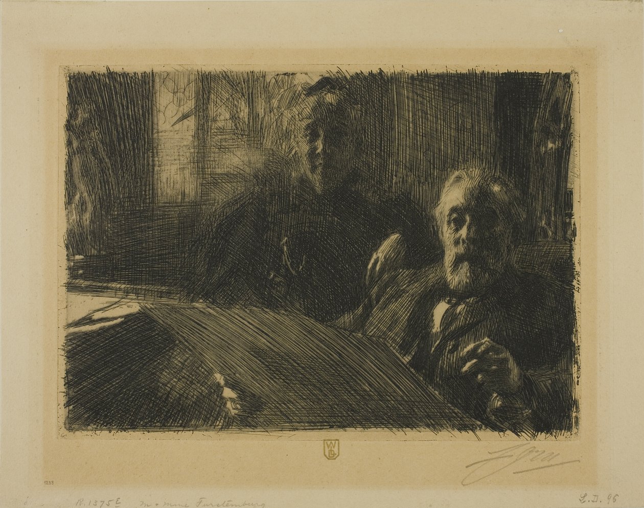 manželé Fürstenbergovi od Anders Leonard Zorn