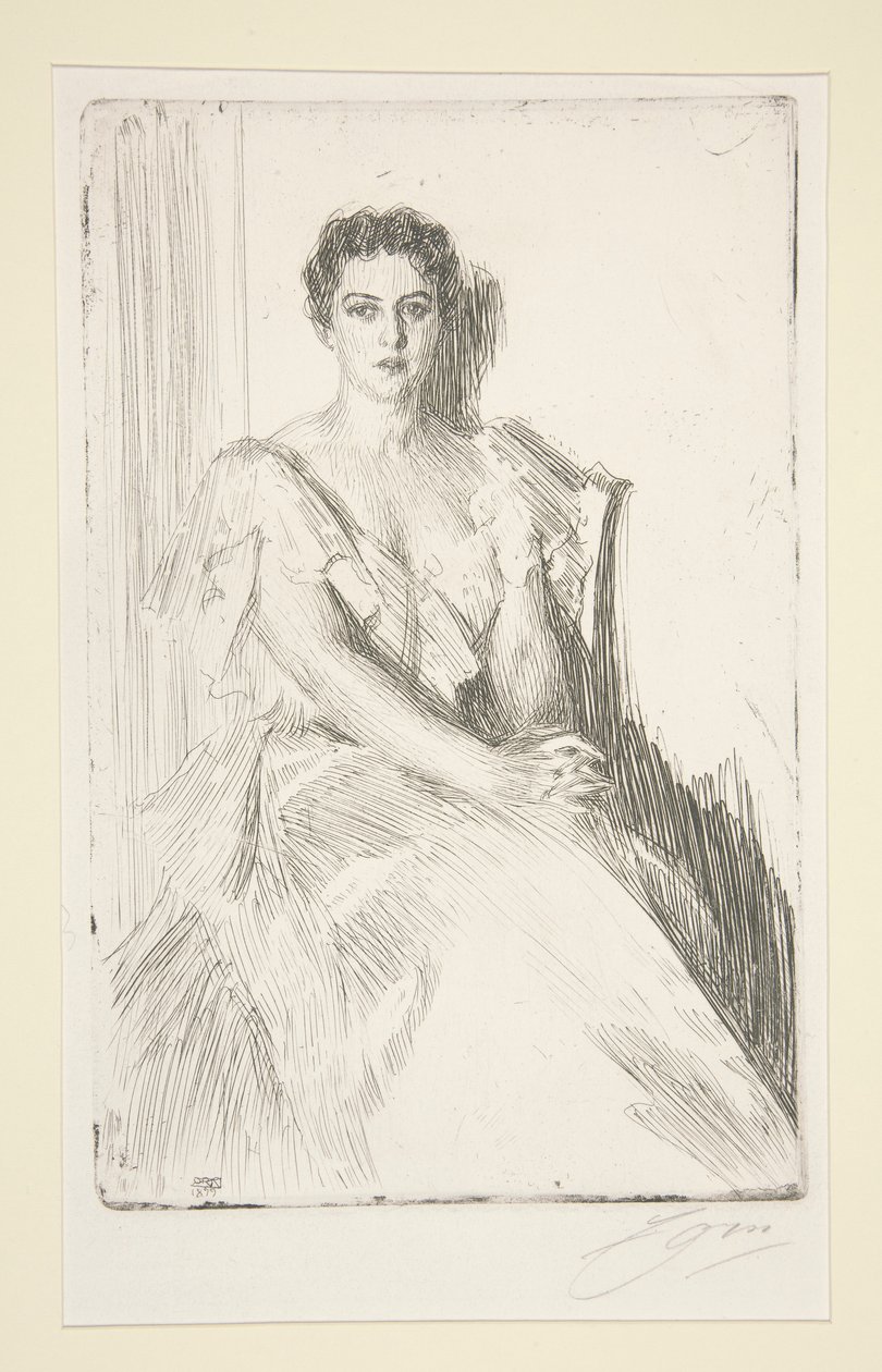 paní Clevelandová od Anders Leonard Zorn