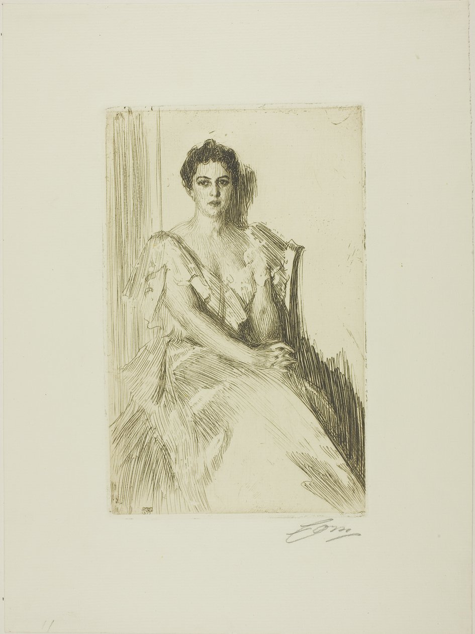 paní Clevelandová II od Anders Leonard Zorn
