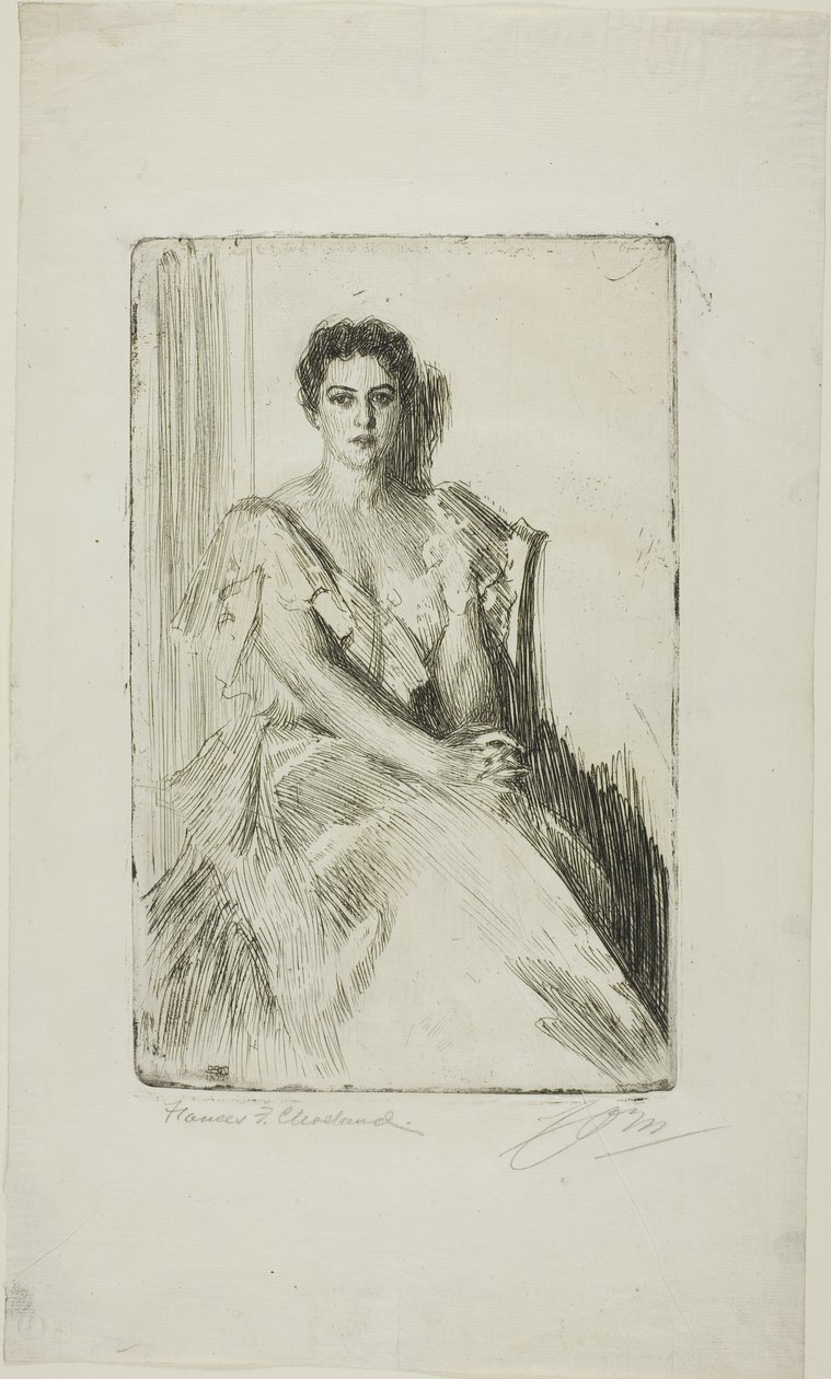paní Clevelandová II od Anders Leonard Zorn
