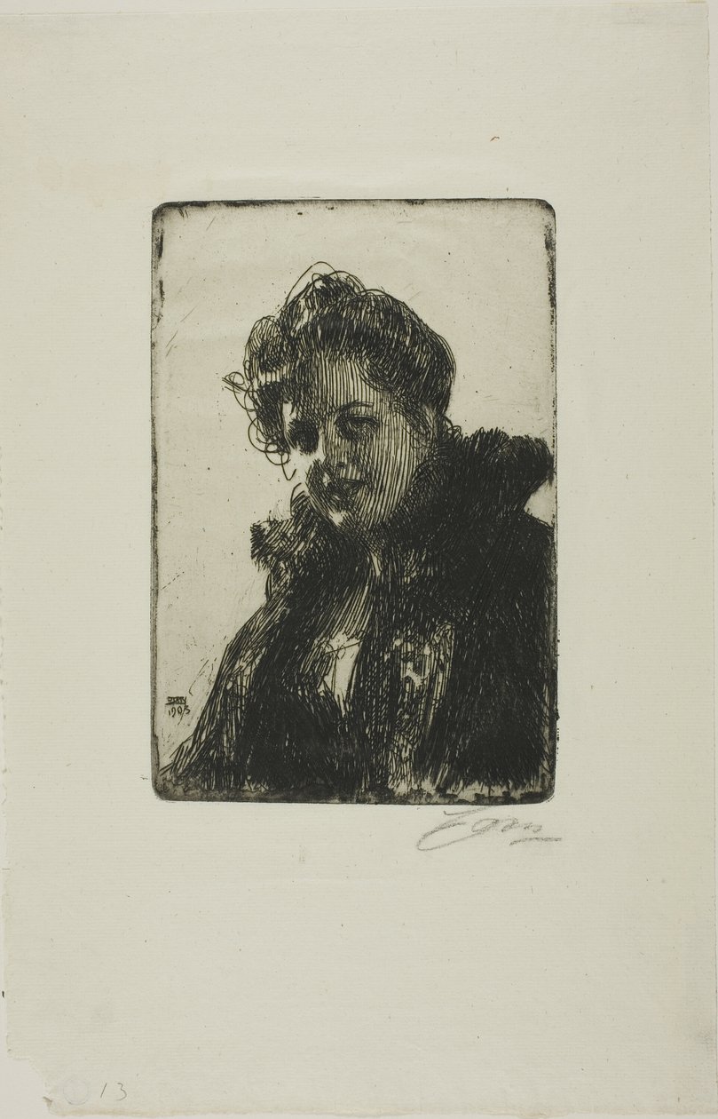 Paní. Granberg od Anders Leonard Zorn