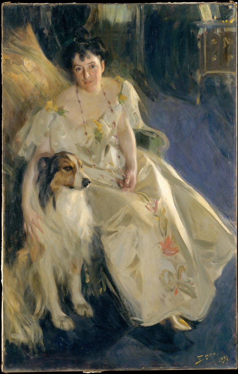 Paní Walter Rathbone Baconová (Virginia Purdy Barker, 1862-1919) od Anders Zorn