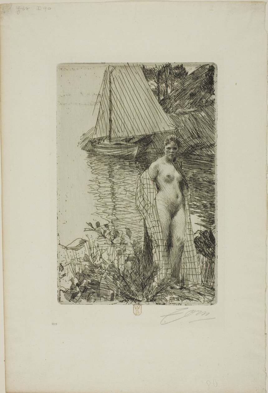 Můj model a moje loď od Anders Leonard Zorn