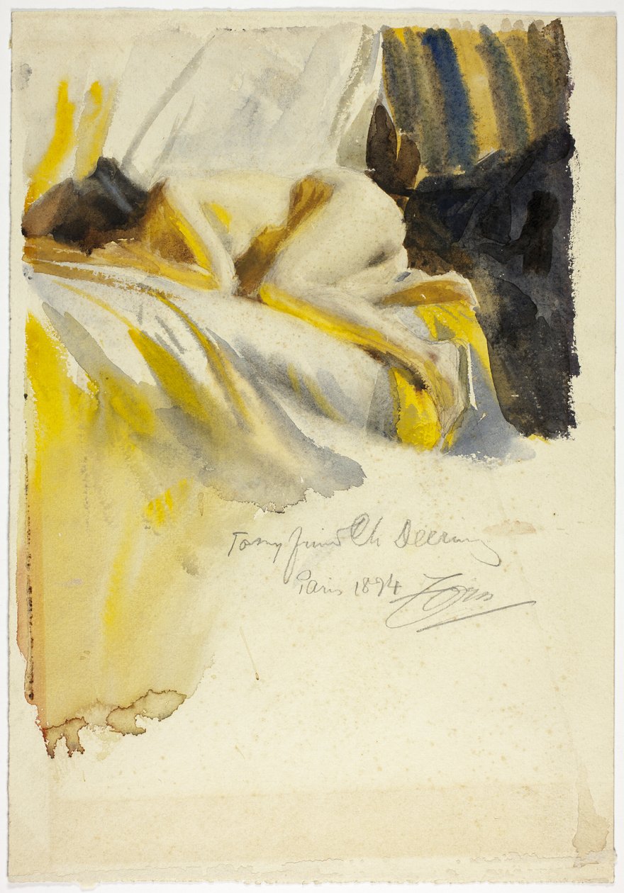 Nahý Ležící Na Posteli od Anders Leonard Zorn