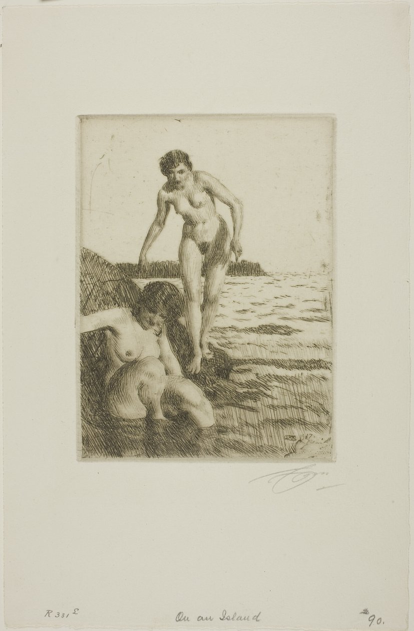 Na ostrově Hemsö od Anders Leonard Zorn