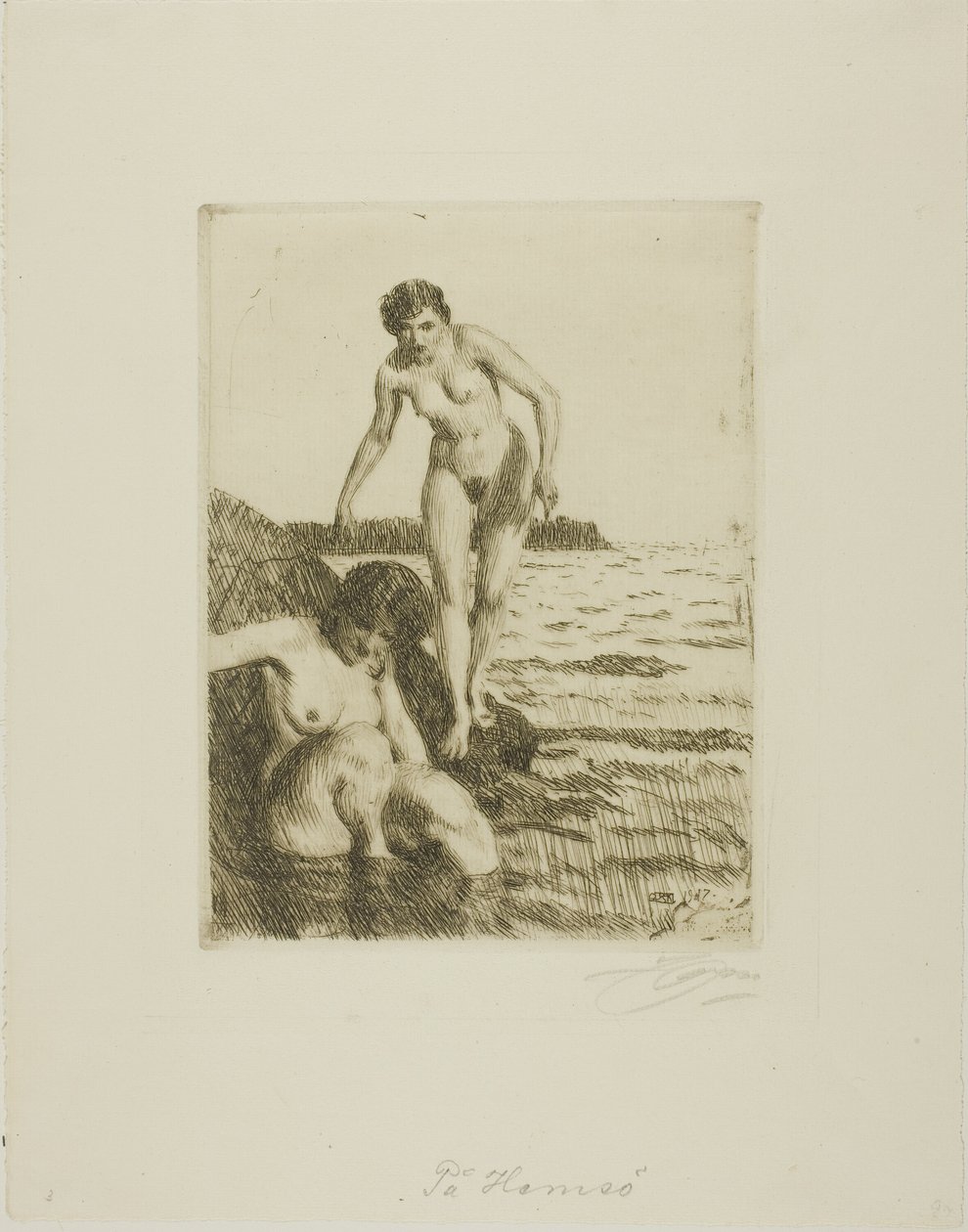 Na ostrově Hemsö od Anders Leonard Zorn
