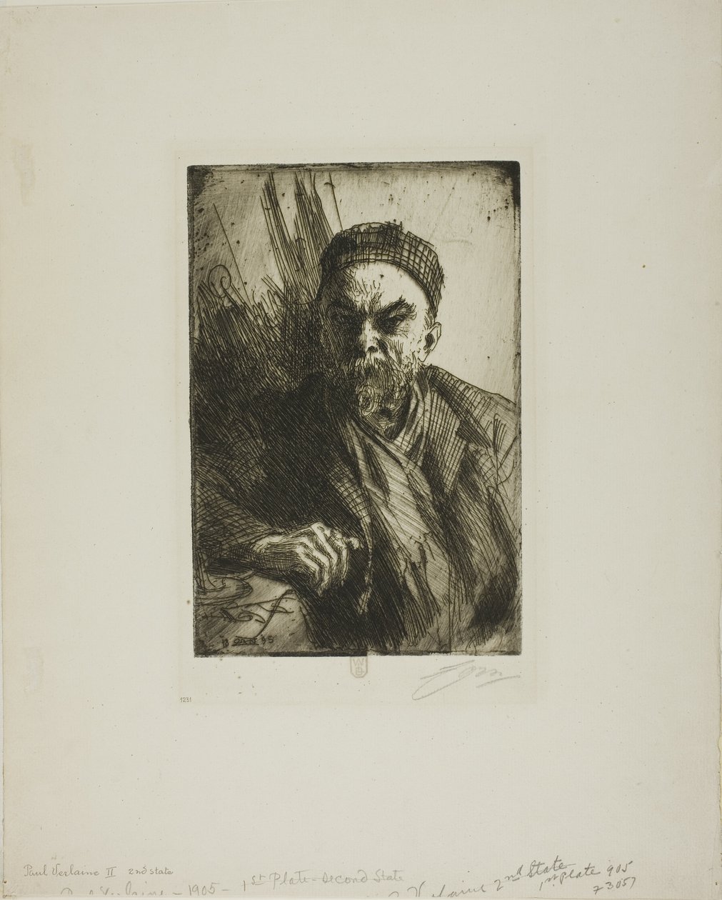 Pavel Verlaine II od Anders Leonard Zorn