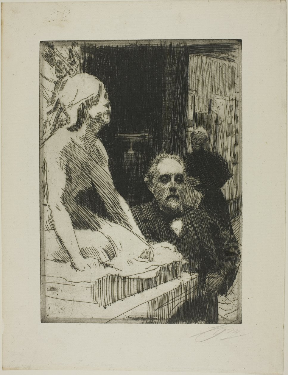 Pontus Fürstenberg a jeho žena (stojí u Hasselbergovy "Žáby") od Anders Zorn