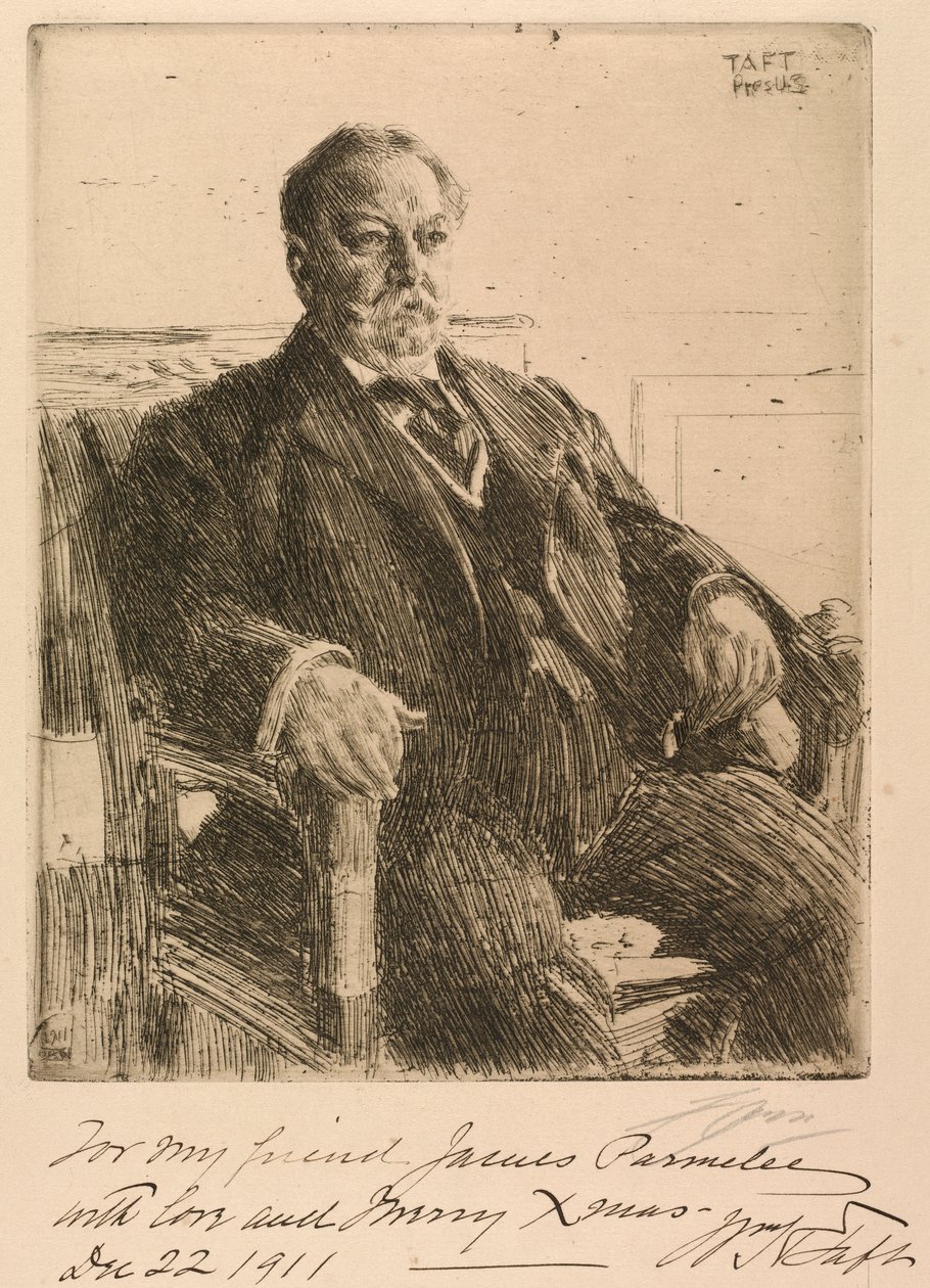 prezident William Howard Taft od Anders Leonard Zorn