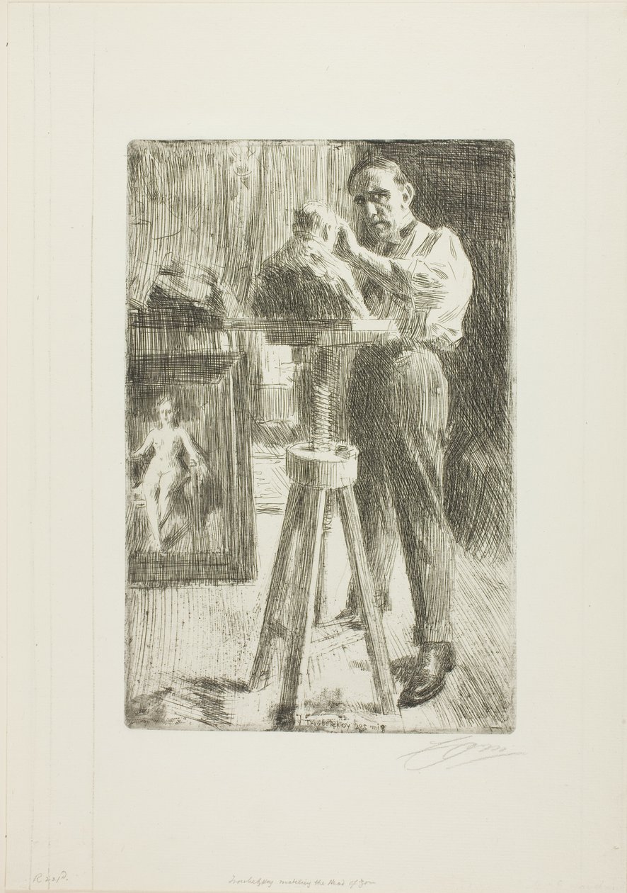 Princ Paul Troubetzkoy I (celá délka) od Anders Leonard Zorn