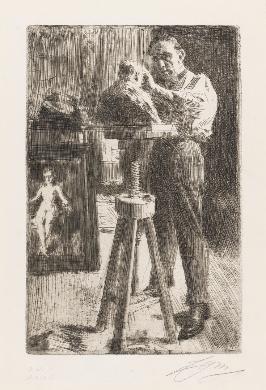 Kníže Pavel Troubetzkoy I od Anders Zorn