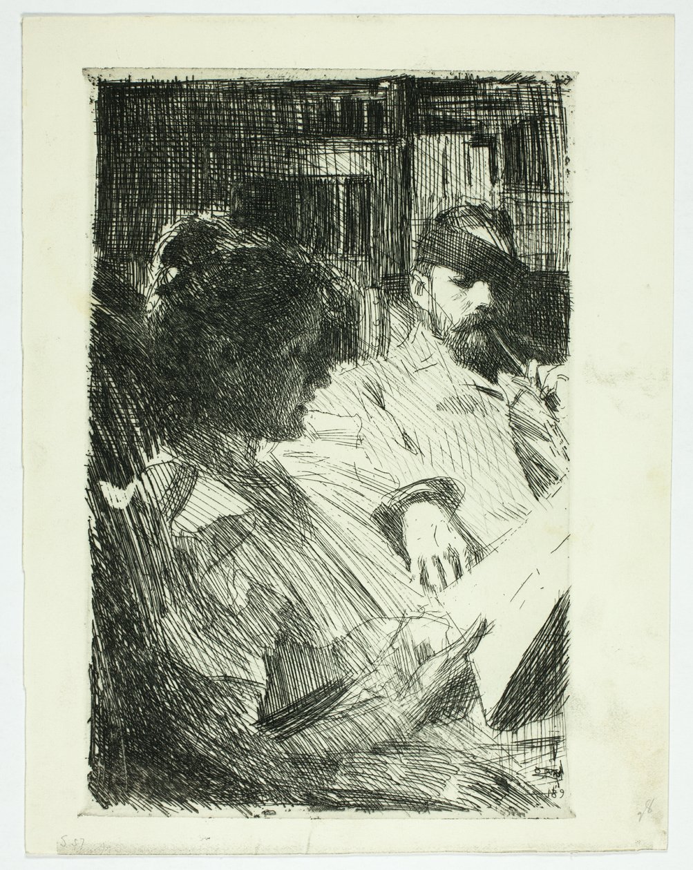 Čtení (Pan a paní Ch. Deeringovi) od Anders Leonard Zorn