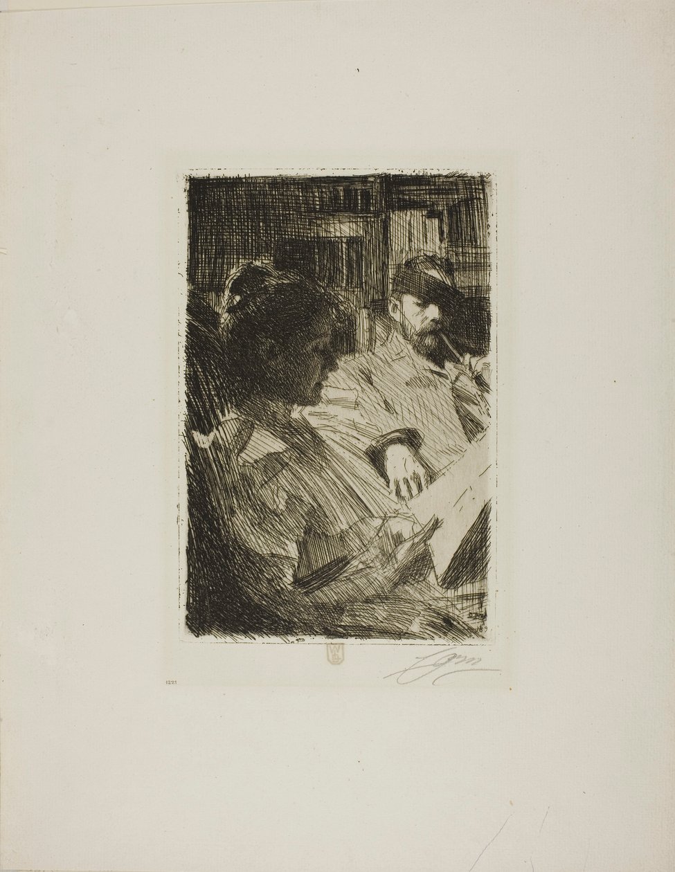 Čtení (Pan a paní Ch. Deeringovi) od Anders Zorn