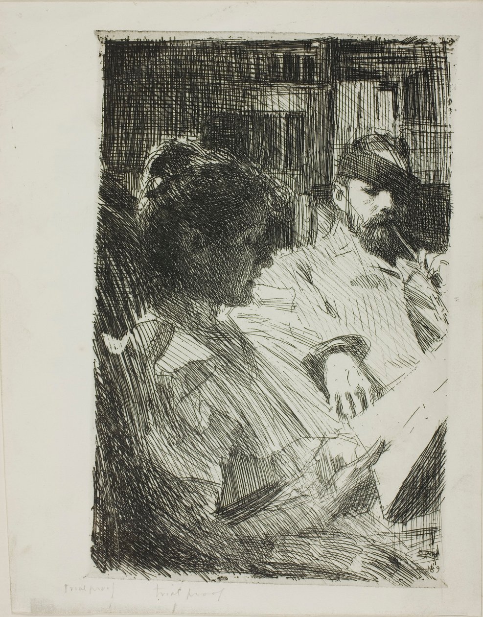 Čtení (Pan a paní Ch. Deeringovi) od Anders Zorn