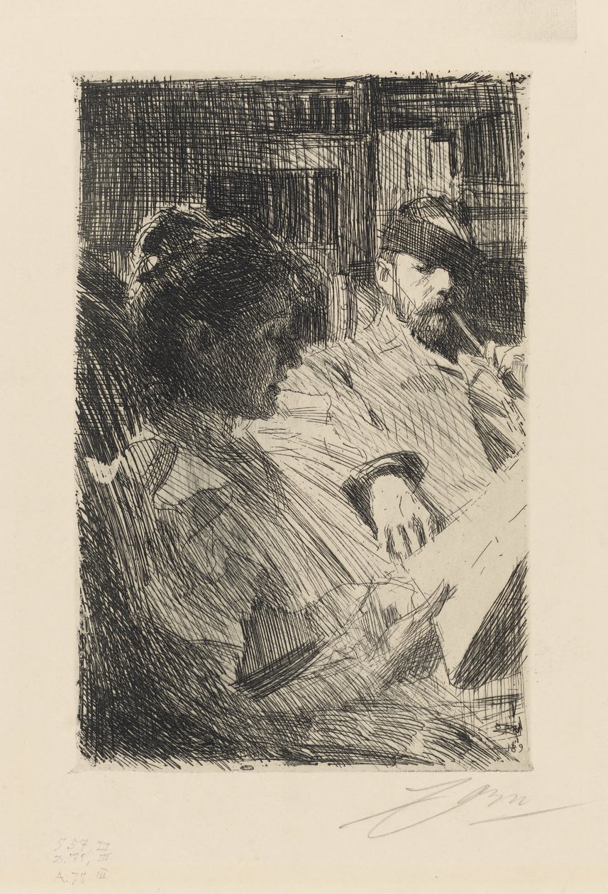 Čtení. Pan a paní Charles Deeringovi od Anders Zorn
